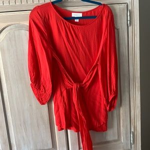 Motherhood Maternity XL Red Blouse